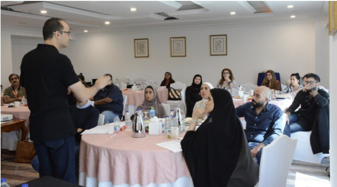 Vikram
                                    Dhar leading a live coaching workshop